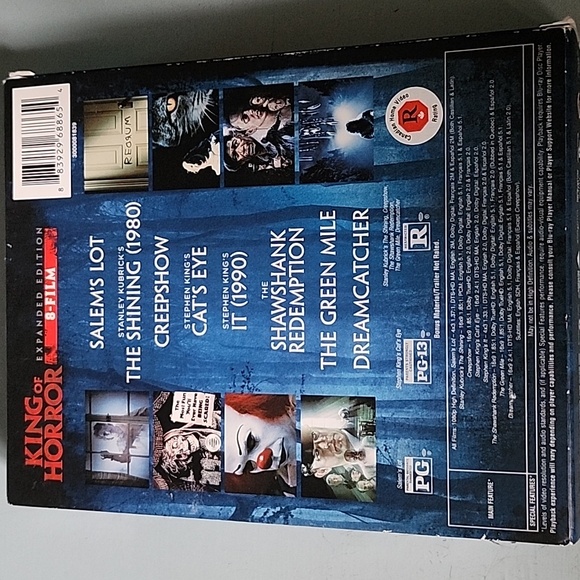 Stephen King 8 dvd blu ray (Includes Others) - Picture 2 of 2